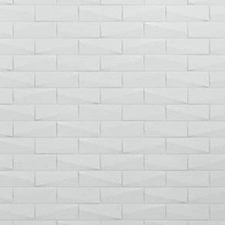 White Brick Shower Wall Swatch